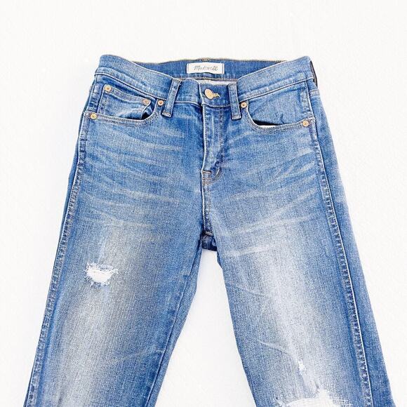 Madewell 9" High Riser Skinny Skinny Med-Dk Wash Denim Jeans SZ26 - Picture 5 of 8